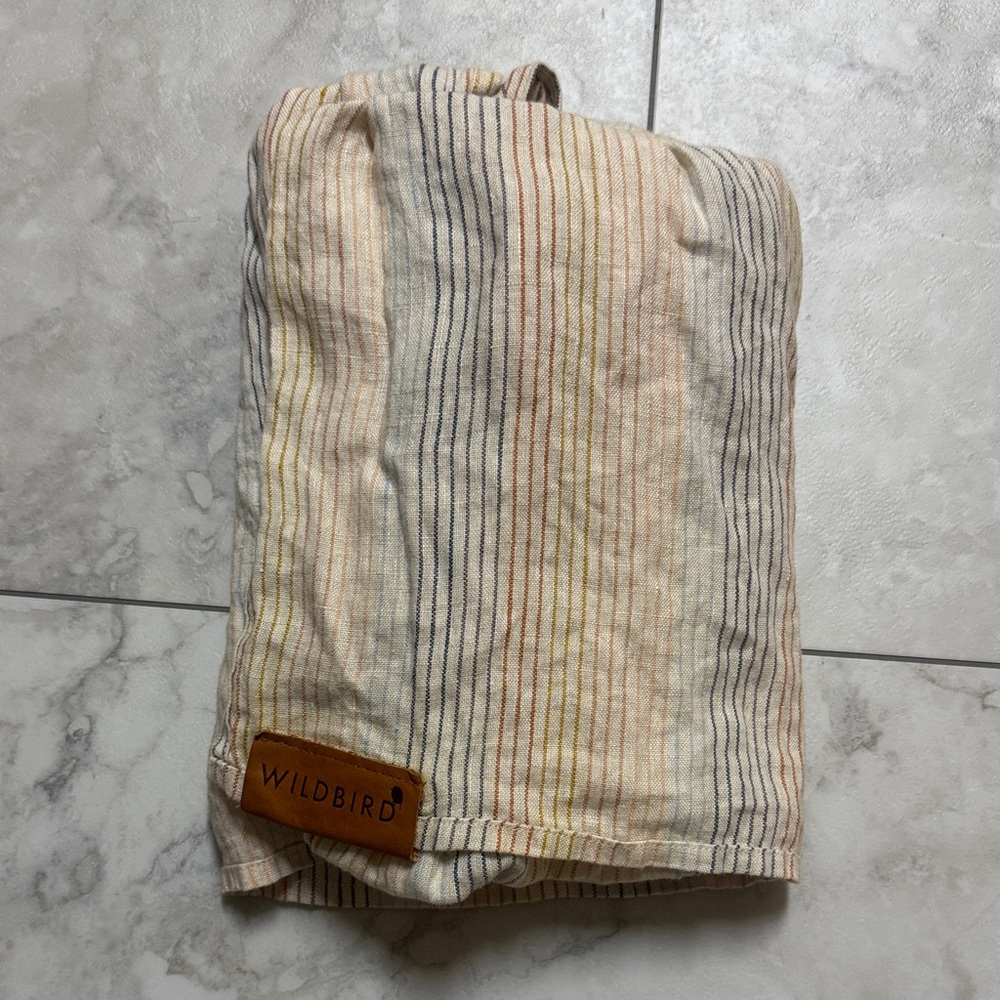 WildBird Multicolor Striped linen ring Sling for babywearing